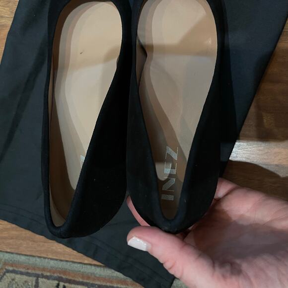 NWT Lola in Black Suede High Heel Stiletto Pump Size 8 Comfortable Chic Classic - Picture 15 of 16